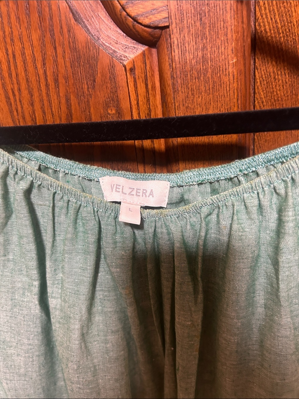 Velzera Mint Green Lightweight Sleep Chemise Top